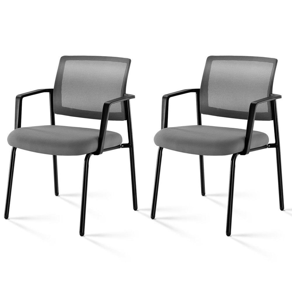 Set of Two Gray Conference Office Chair