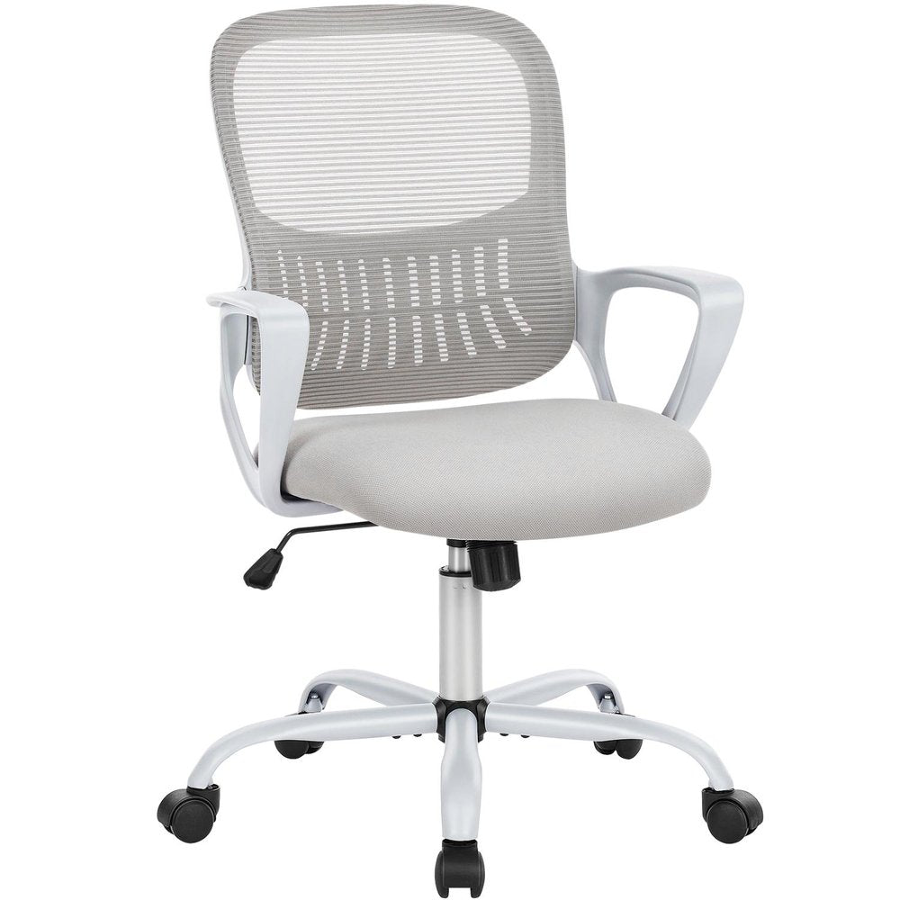 Gray Swivel Rolling Office Chair