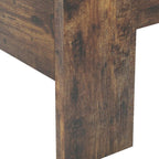 Brown Solid Wood Queen Bed Frame