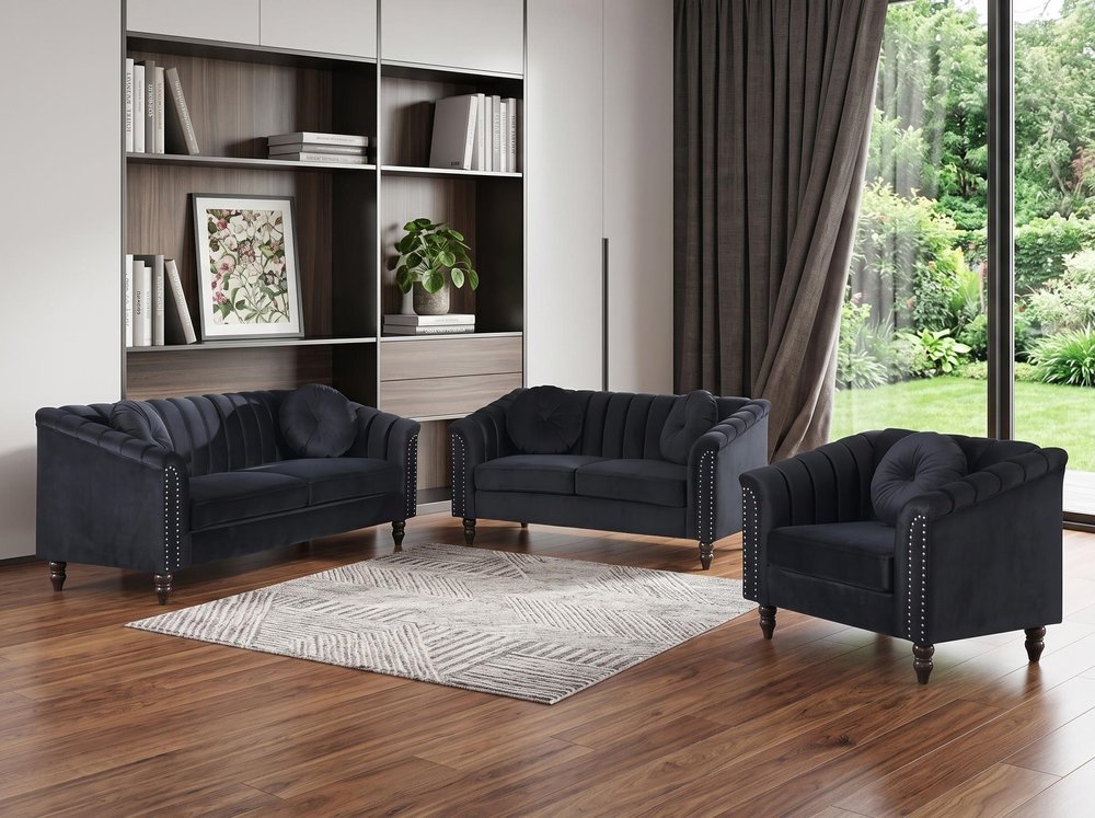 Modular U Shaped Three Piece Corner Sectional