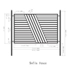 Aleko 2-Panel Fence Kit – SOFIA Style – 8x5 ft. Each