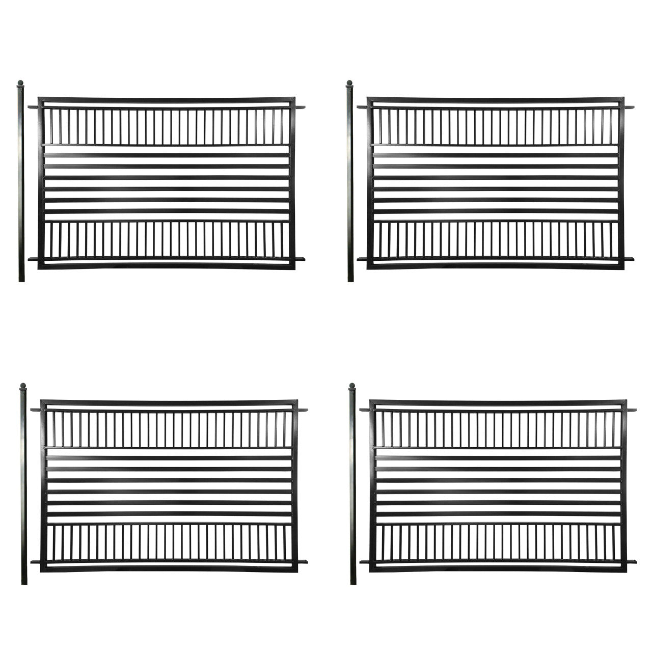 Aleko 4-Panel Fence Kit – BARCELONA Style – 8x5 ft.