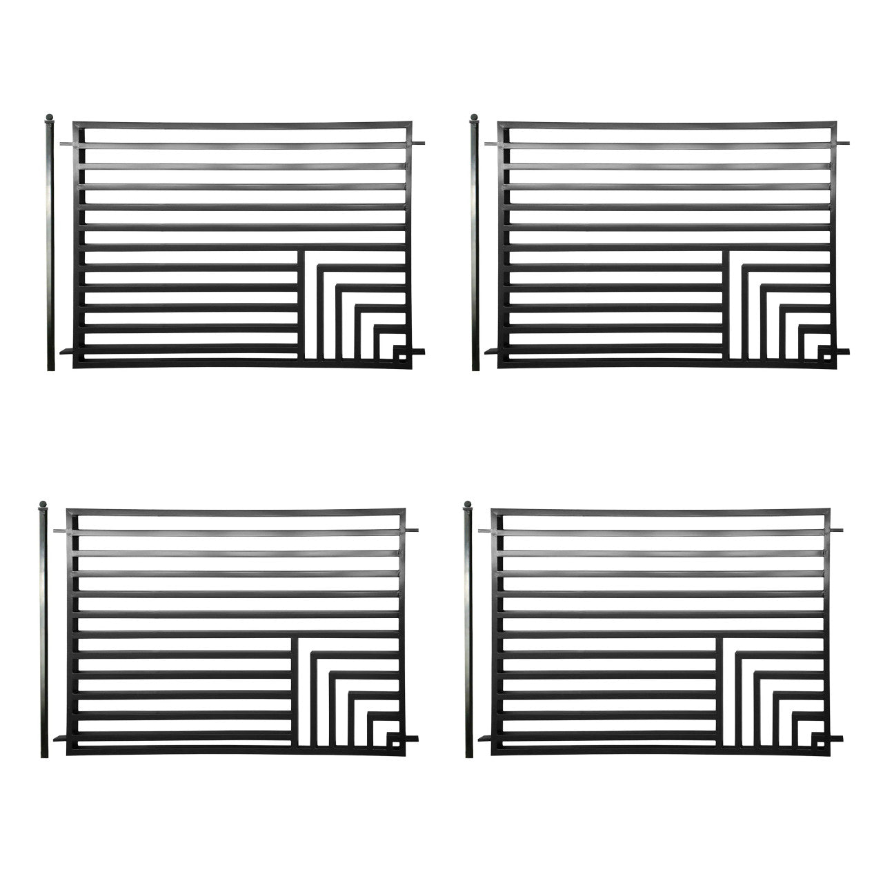 Aleko 4-Panel Fence Kit – FLORENCE Style – 8x5 ft.