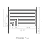 Aleko 4-Panel Fence Kit – FLORENCE Style – 8x5 ft.