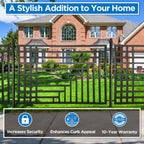 Aleko 4-Panel Fence Kit – KYIV Style – 8x5 ft.