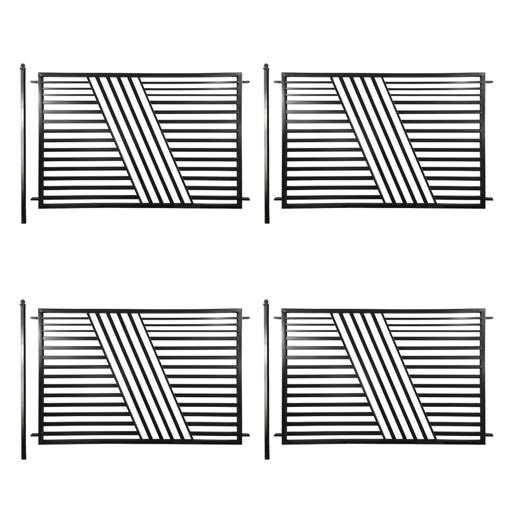 Aleko 4-Panel Fence Kit – SOFIA Style – 8x5 ft. Each