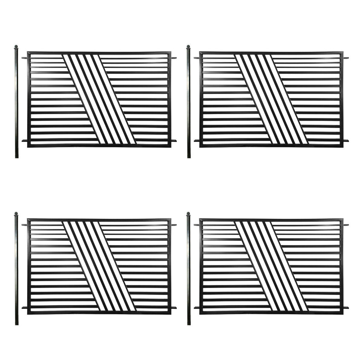 Aleko 4-Panel Fence Kit – SOFIA Style – 8x5 ft. Each