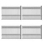 Aleko 4-Panel Steel Fence Kit – PRAGUE Style – 8x5 ft. Each