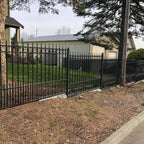 Aleko 4-Panel Steel Fence Kit – PRAGUE Style – 8x5 ft. Each