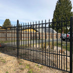 Aleko 4-Panel Steel Fence Kit – PRAGUE Style – 8x5 ft. Each