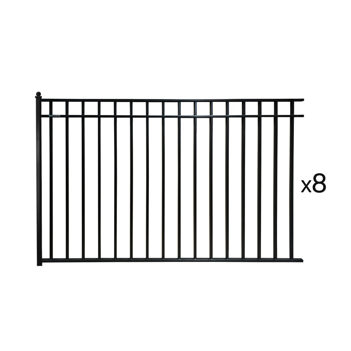 Aleko 8-Panel Steel Fence Kit – MADRID Style – 8x5 ft. Each