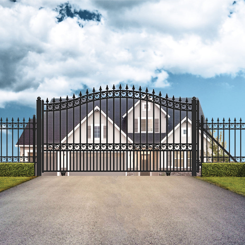 Aleko Automated Steel Sliding Driveway Gate and Gate Opener