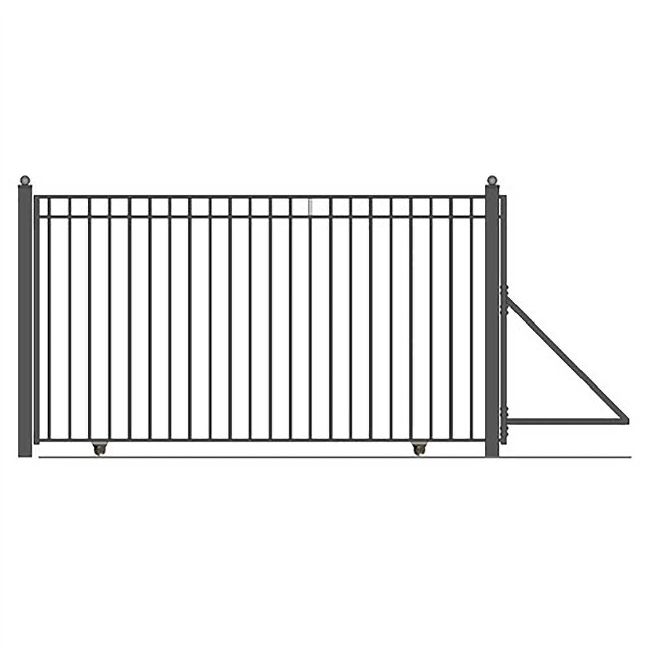Aleko Automated Steel Sliding Driveway Gate and Gate Opener