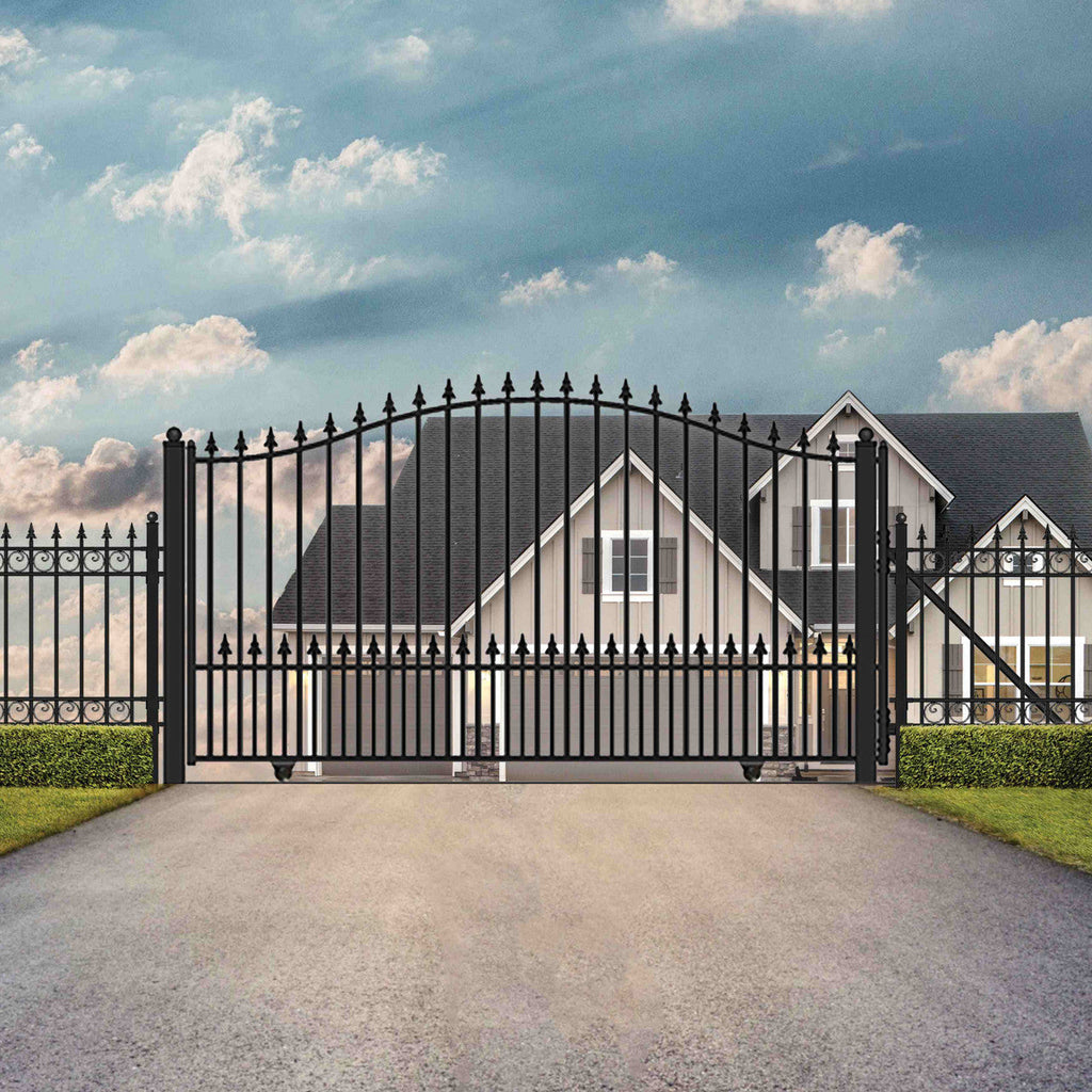 Aleko Automated Steel Sliding Driveway Gate and Gate Opener
