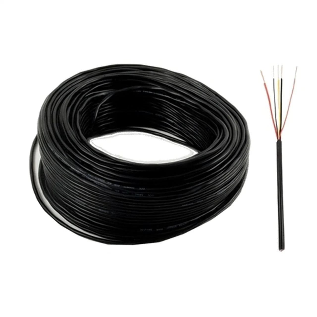 Aleko Black Stranded Wire - LM150 - 5-Core - 100 Feet