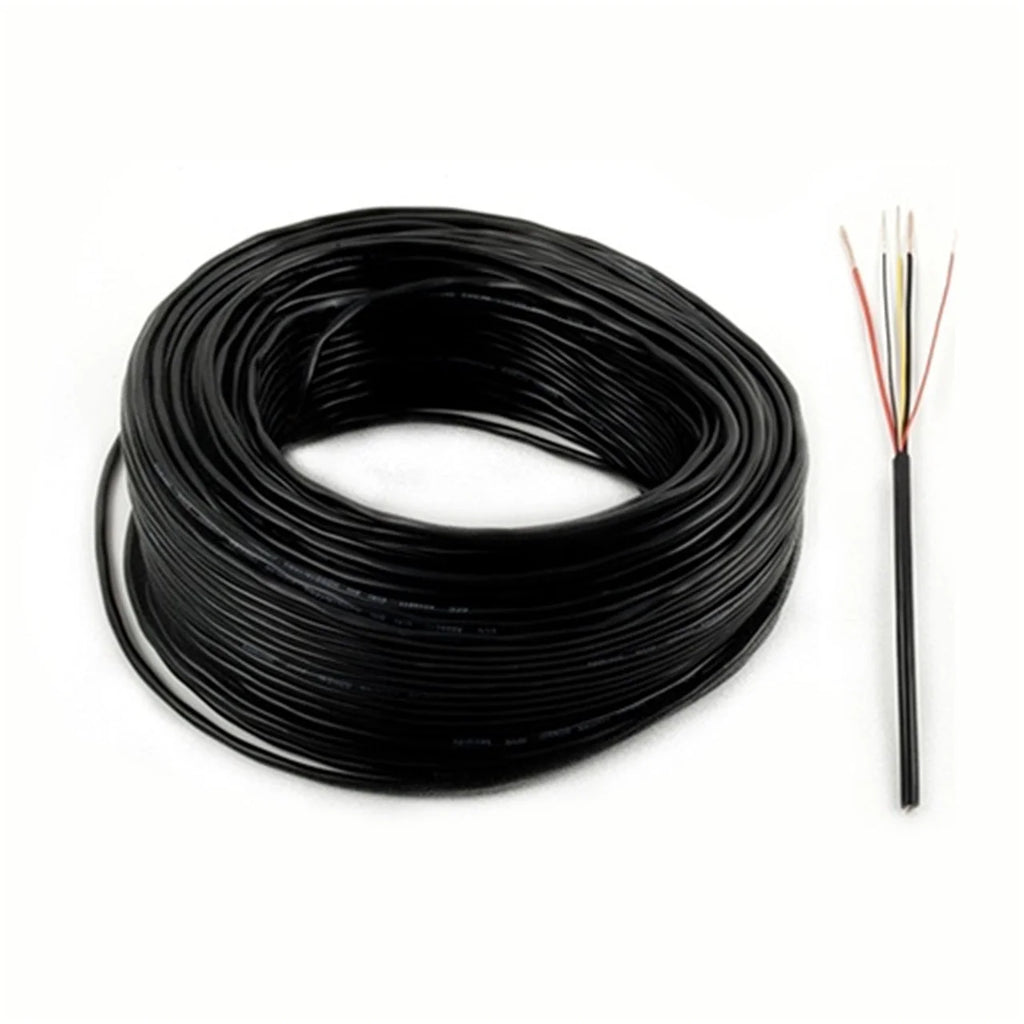 Aleko Black Stranded Wire - LM150 - 5-Core - 40 Feet