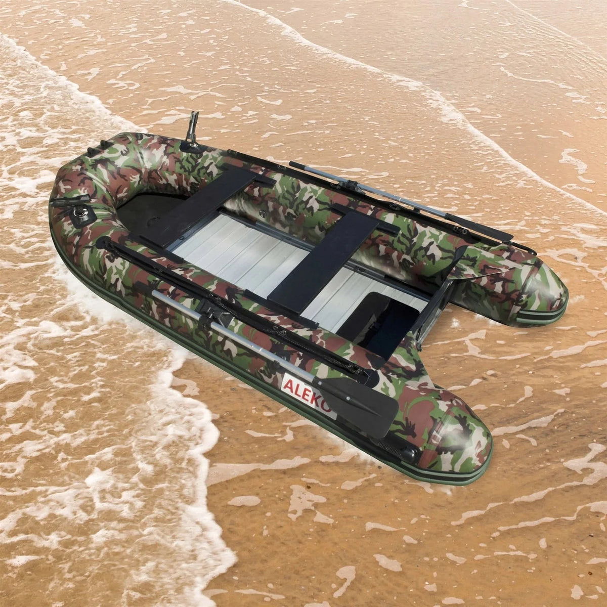 Aleko Boats PRO Fishing Inflatable Boat with Aluminum Floor
