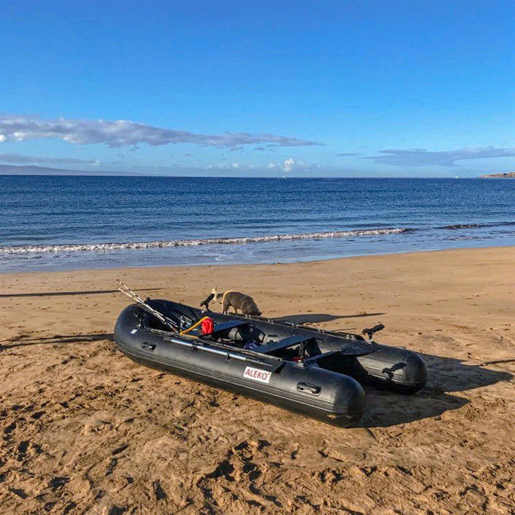 Aleko Boats PRO Fishing Inflatable Boat with Aluminum Floor