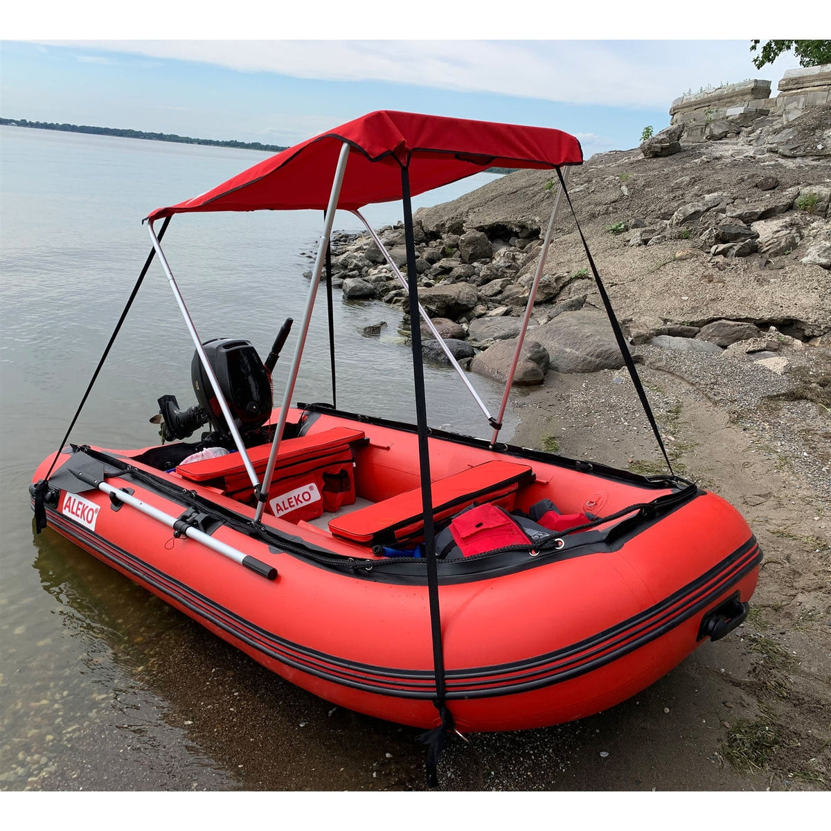 Aleko Boats Waterproof Inflatable Boat Seat Cushion