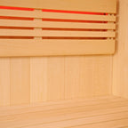 Aleko Canadian Hemlock Indoor Wet Dry Sauna with LED Lights