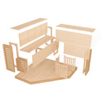 Aleko Canadian Hemlock Luxury Indoor Wet Dry Sauna with LED