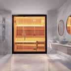 Aleko Canadian Hemlock Traditional Indoor Sauna – 4.5 kW UL