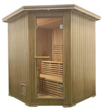 Aleko Canadian Hemlock Wet Dry Indoor Sauna - 4.5 kW ETL
