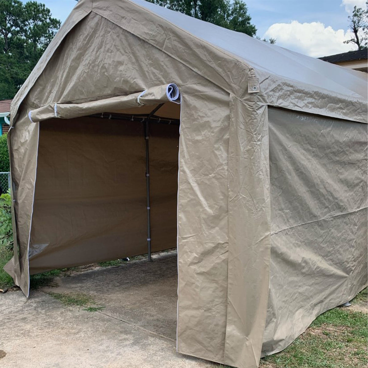 Aleko Carports Heavy Duty Outdoor Canopy Carport Tent - 10