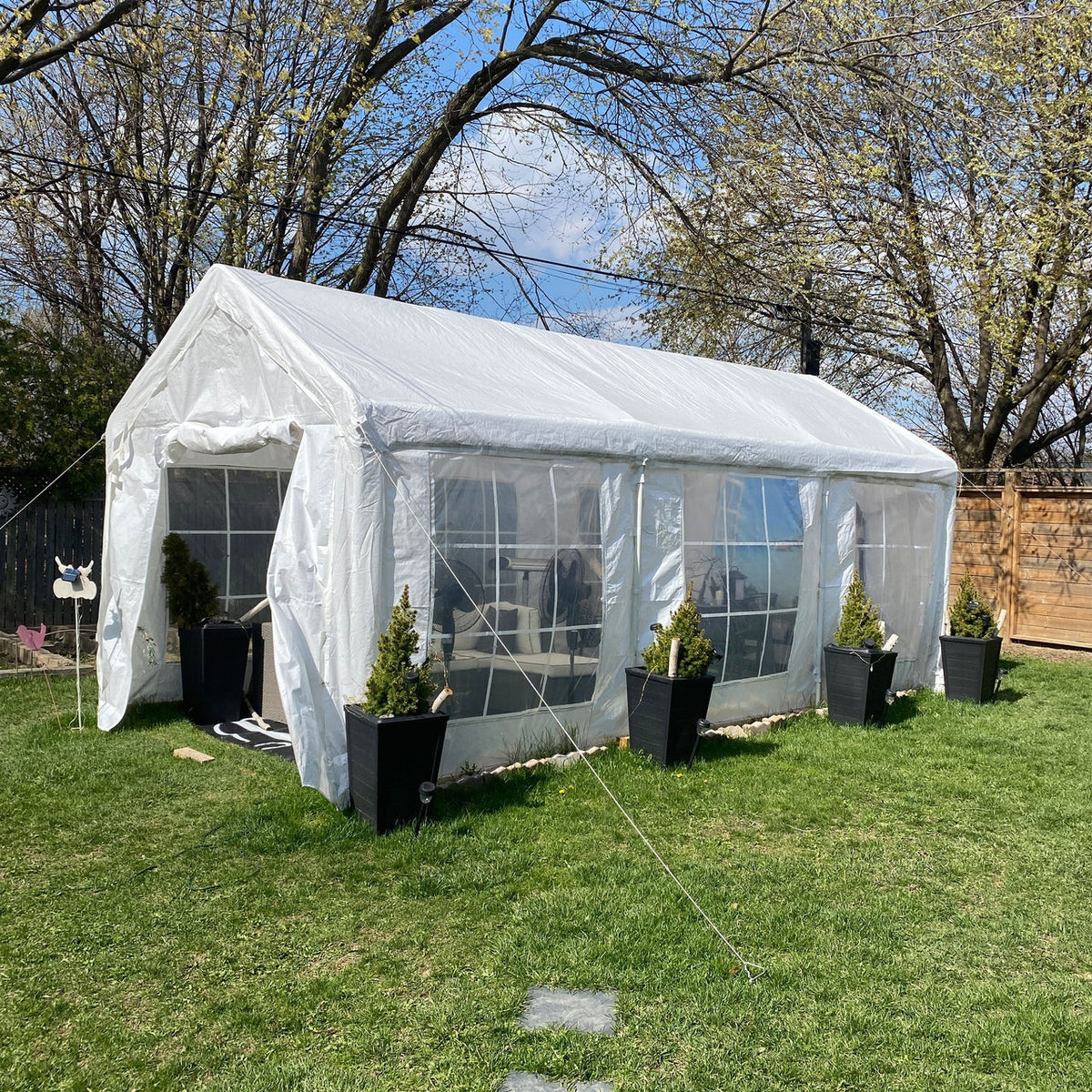 Aleko Carports Heavy Duty Outdoor Canopy Tent