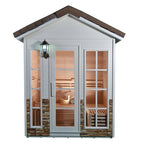 Aleko CED6PORI Outdoor Canadian Red Cedar Wet Dry Sauna - 6