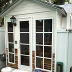 Aleko CED6PORI Outdoor Canadian Red Cedar Wet Dry Sauna - 6