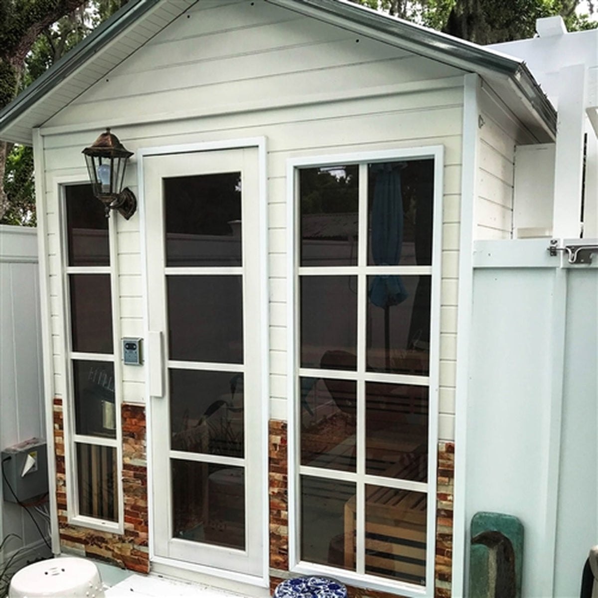 Aleko CED6PORI Outdoor Canadian Red Cedar Wet Dry Sauna - 6