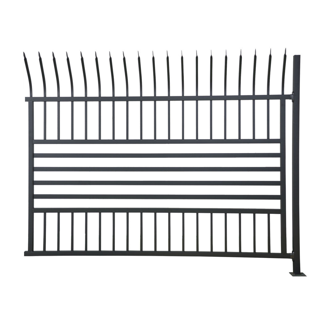 Aleko Commercial Grade 8-Panel Steel Fence Kit – Berlin –