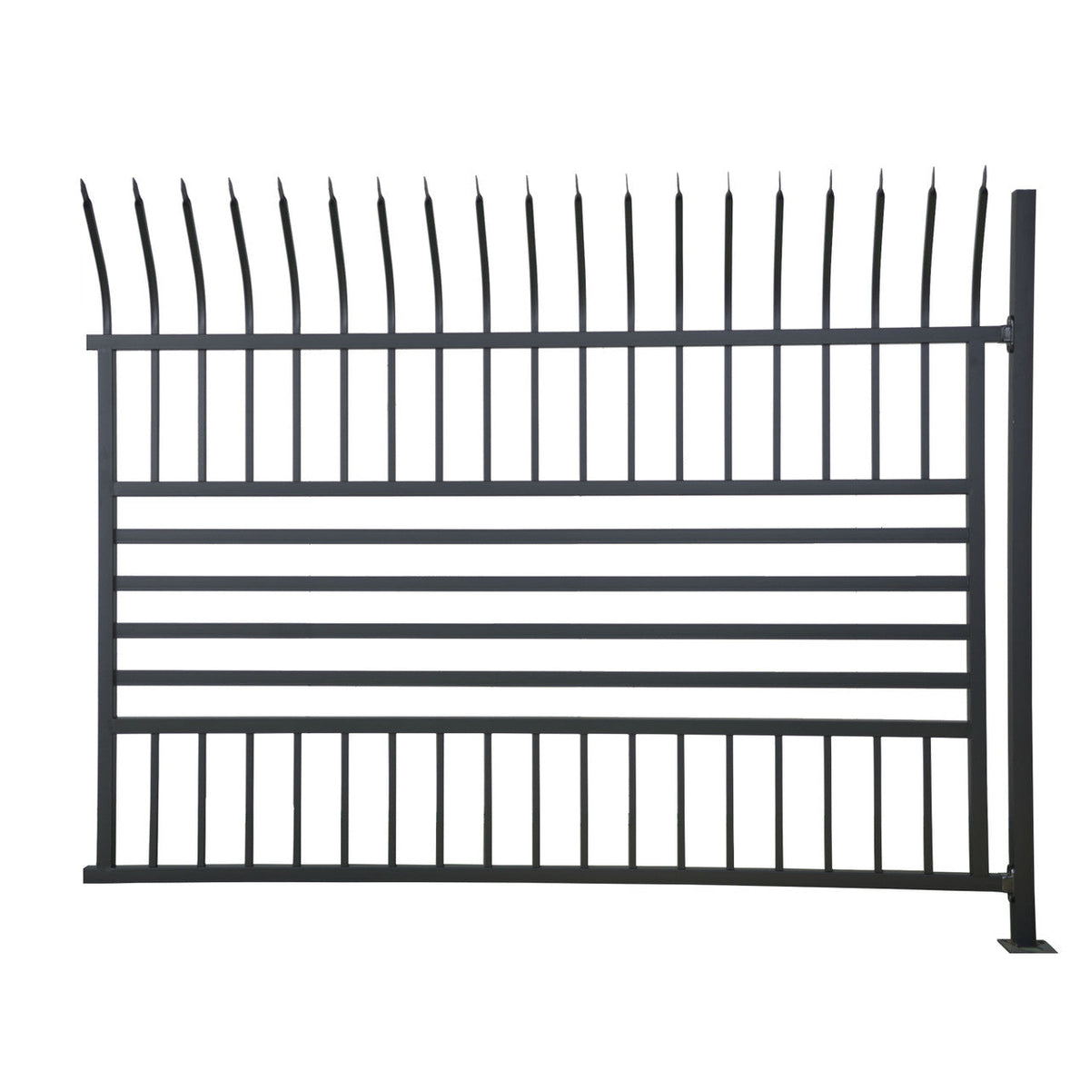 Aleko Commercial Grade 8-Panel Steel Fence Kit – Berlin –