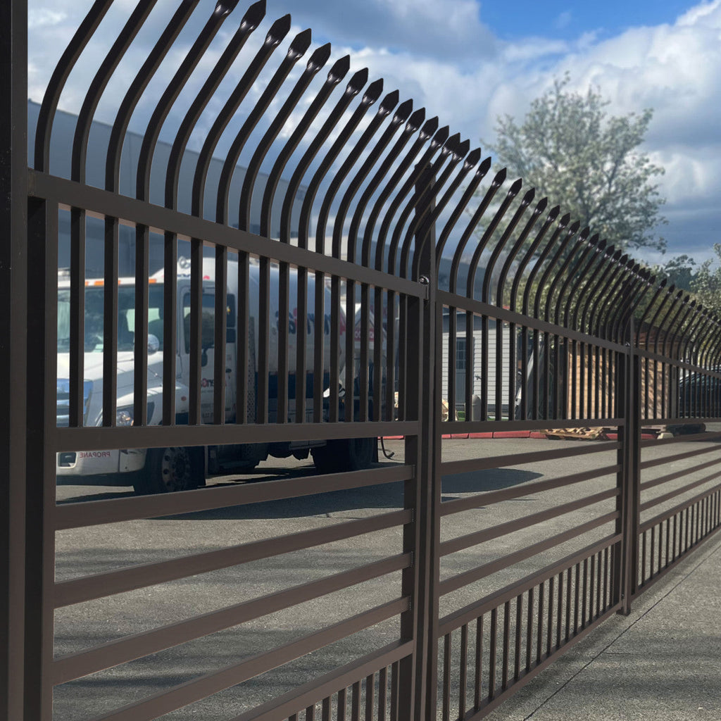 Aleko Commercial Grade 8-Panel Steel Fence Kit – Berlin –