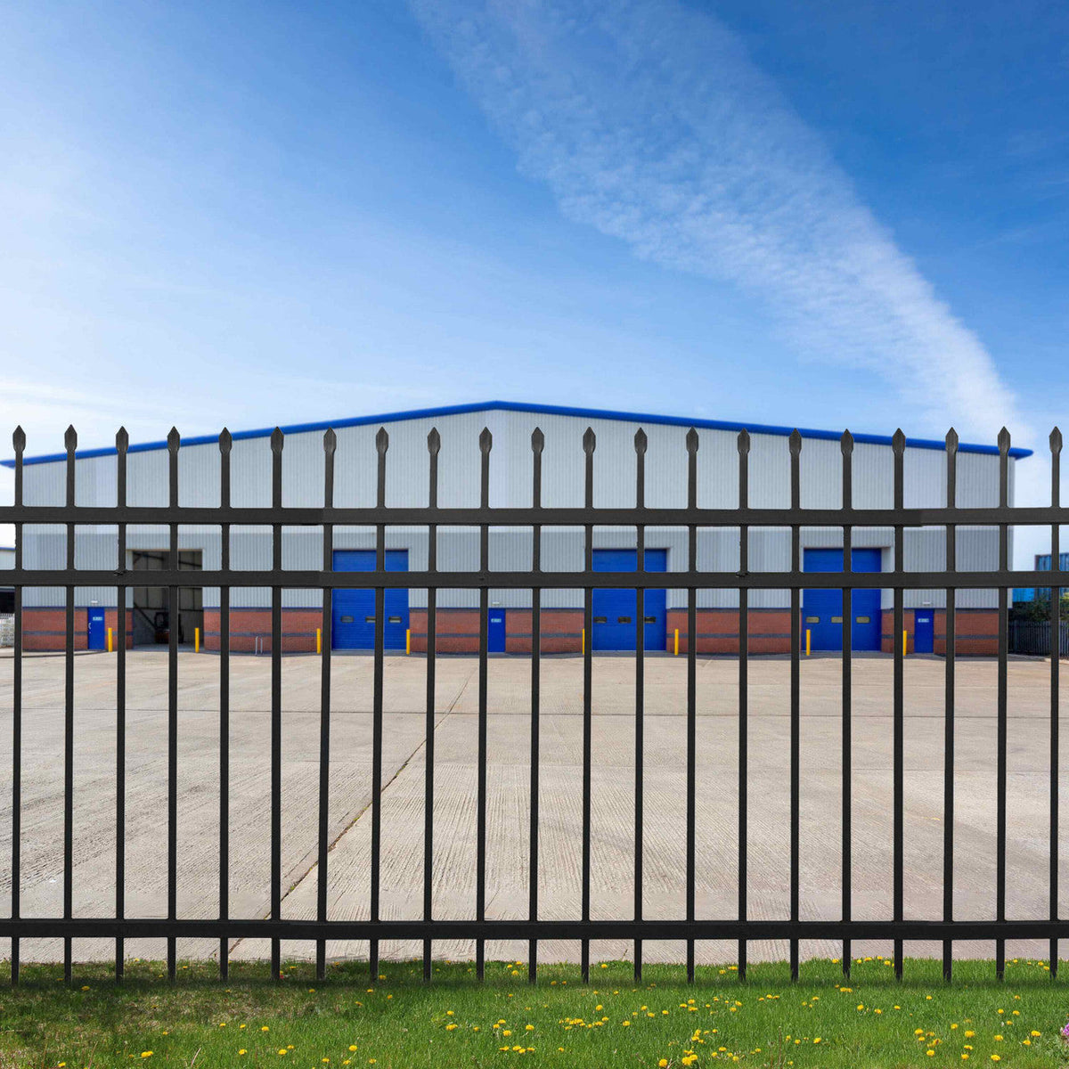 Aleko Commercial Grade 8-Panel Steel Fence Kit – Brussels –