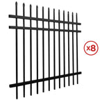 Aleko Commercial Grade 8-Panel Steel Fence Kit – Brussels –