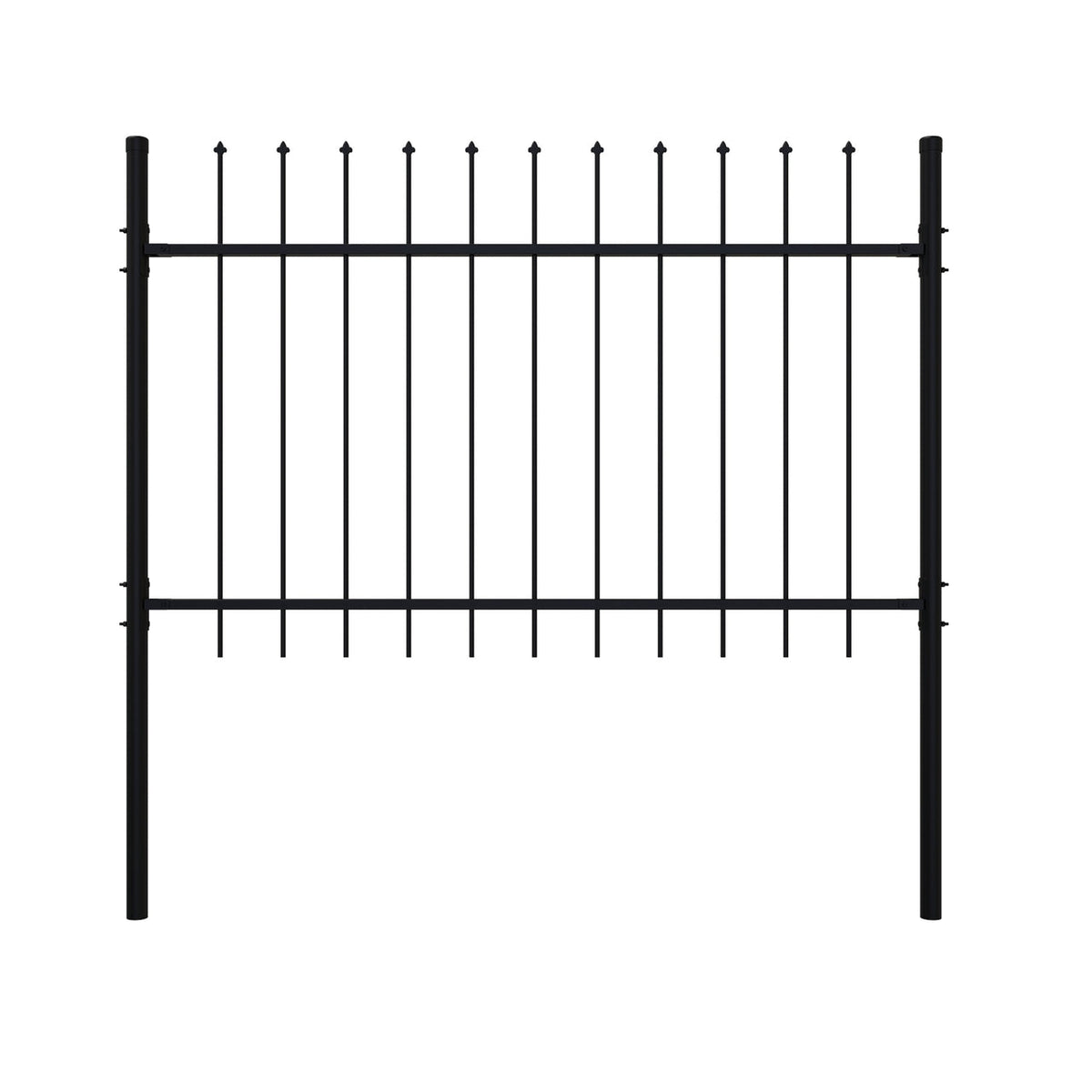 Aleko DIY Steel Fence Panel Kit - ATHENS Style - 5 x 5 Feet