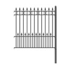 Aleko DIY Wrought Iron Ornamental Fence - Venice Style