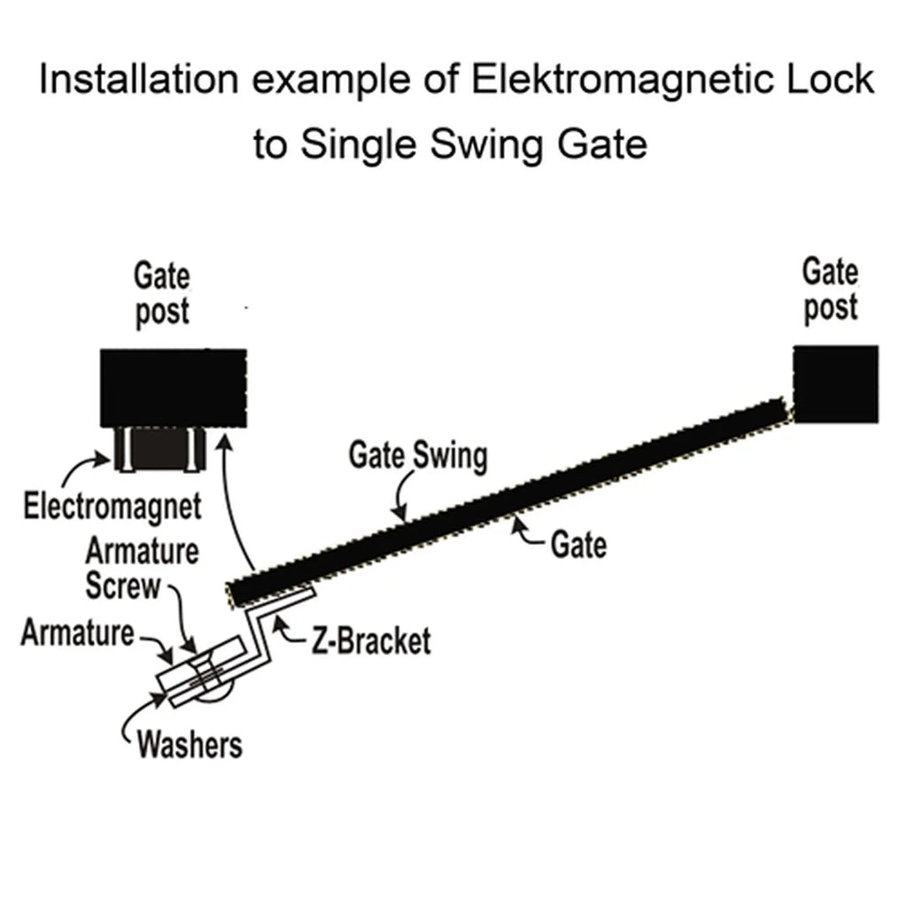 Aleko Electromagnetic Lock - LM176 - 24V