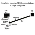 Aleko Electromagnetic Lock - LM176 - 24V