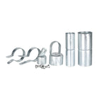 Aleko Galvanized Steel Chain Link Fence - Complete Kit - 5