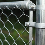 Aleko Galvanized Steel Chain Link Fence - Complete Kit - 6