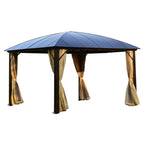 Aleko Gazebos Hardtop Gazebo with Removable Mesh Walls