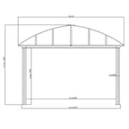 Aleko Gazebos Hardtop Gazebo with Removable Mesh Walls