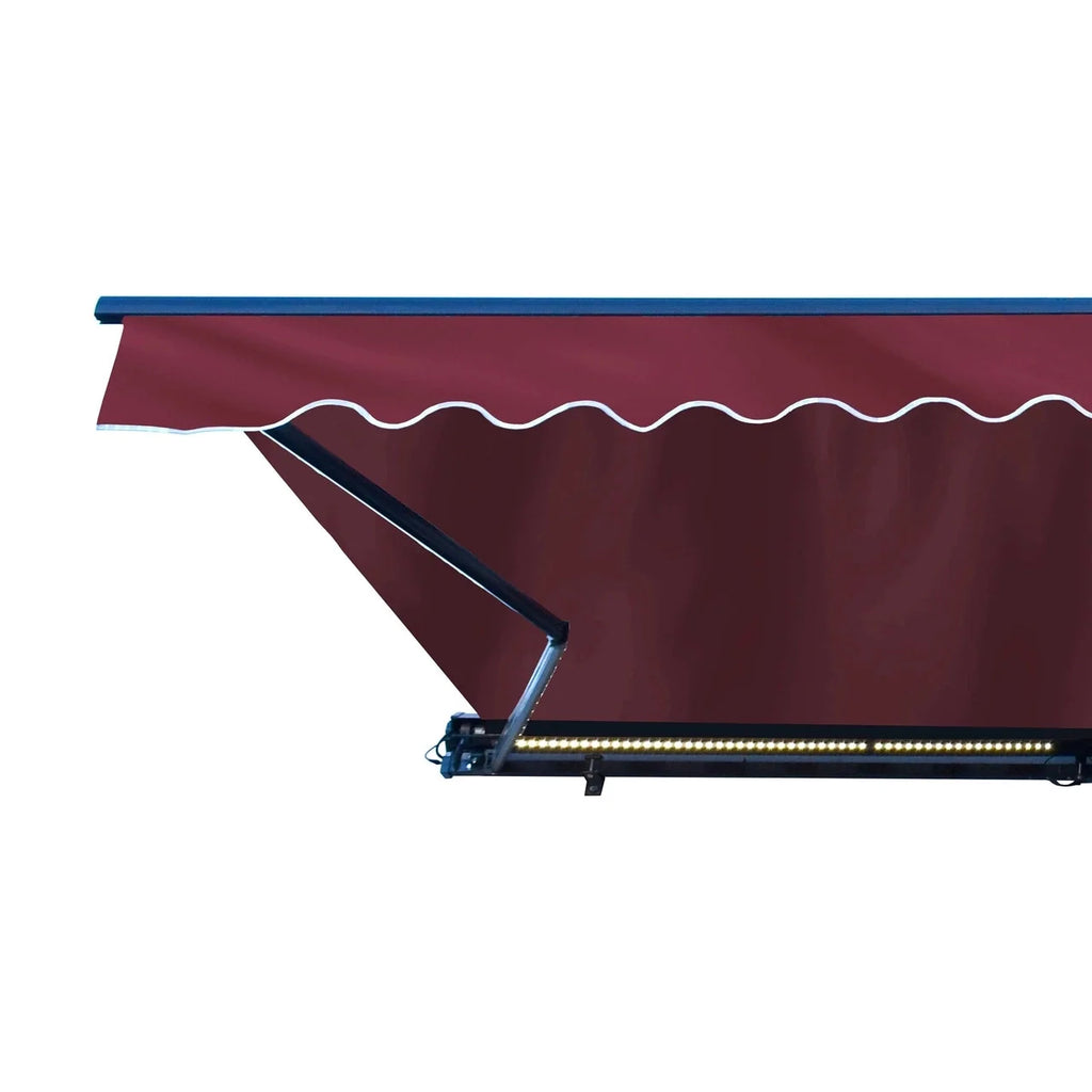 Aleko Half Cassette Motorized Retractable LED Luxury Patio