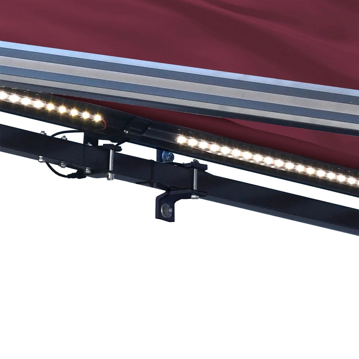 Aleko Half Cassette Motorized Retractable LED Luxury Patio