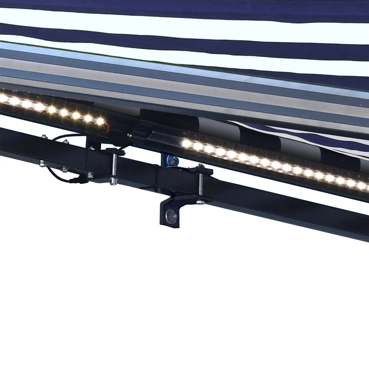 Aleko Half Cassette Motorized Retractable LED Luxury Patio