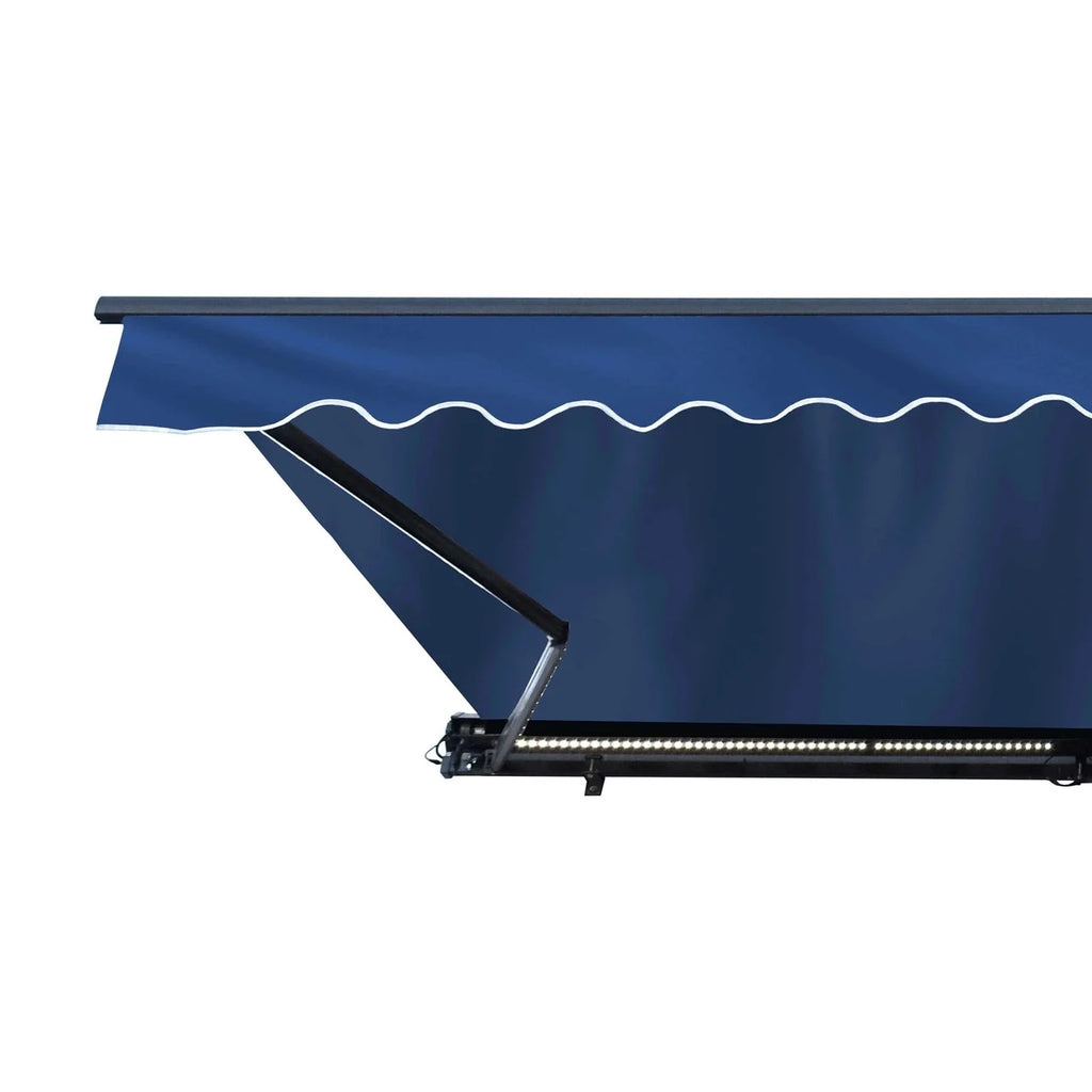 Aleko Half Cassette Motorized Retractable LED Luxury Patio