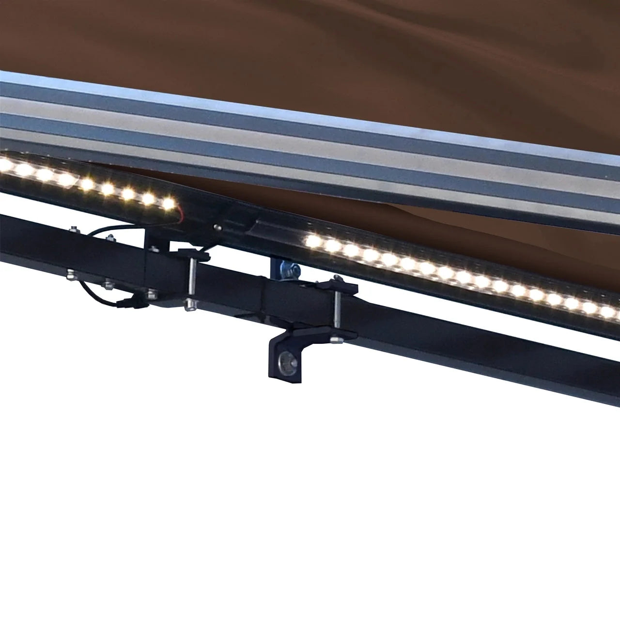 Aleko Half Cassette Motorized Retractable LED Luxury Patio